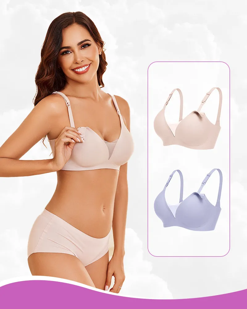 2 Pack Nursing Bras Wireless Bralettes