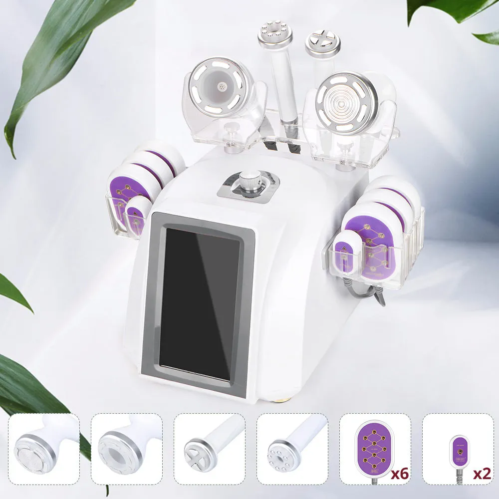 30K Cavitation Radio Frequency  EMS Electroporation Vacuum Lipo Laser Slimming Face&Body Care Beauty Machine