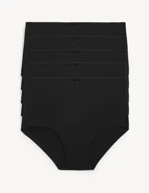 5pk Cotton Lycra Full Briefs