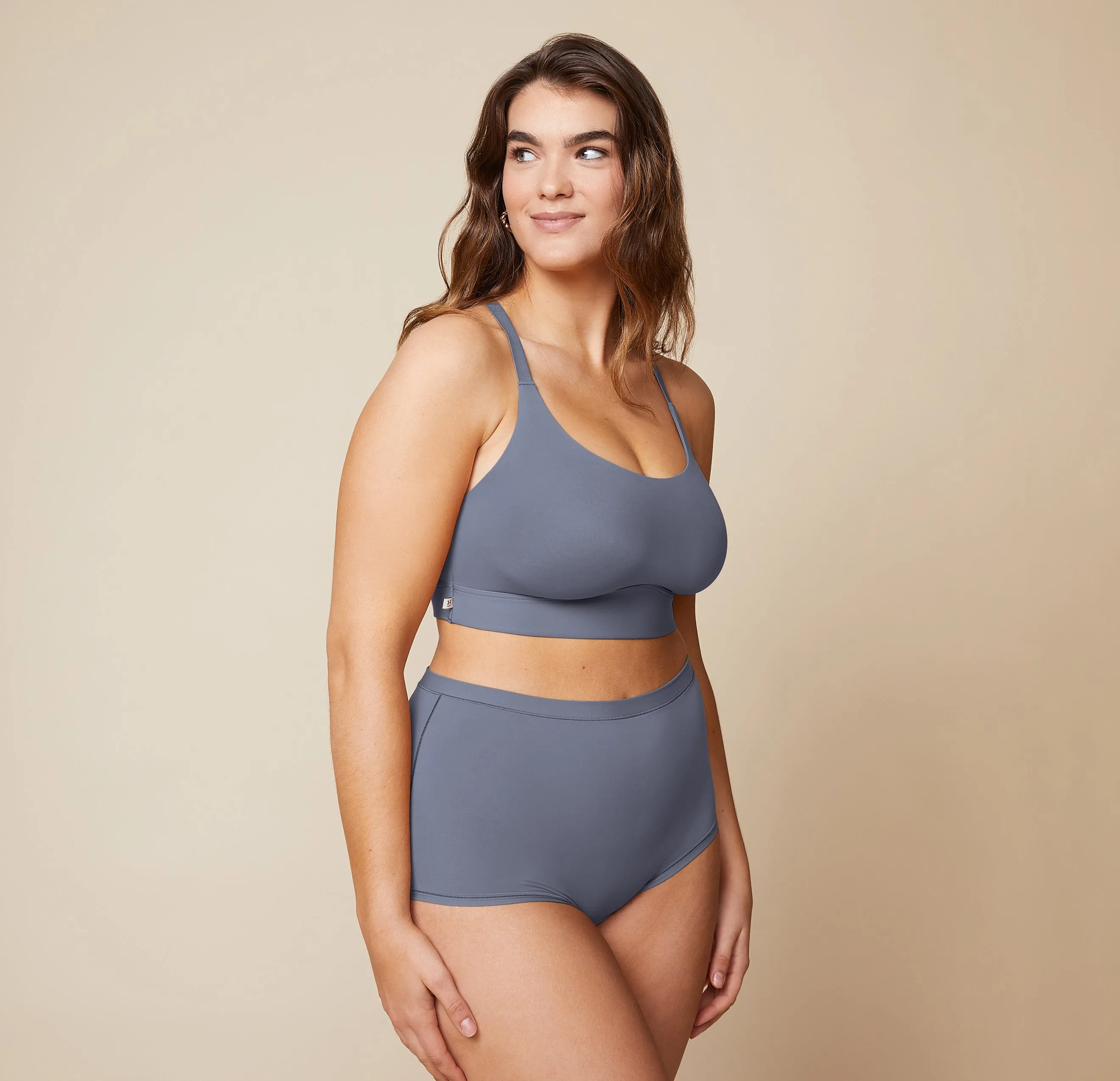 Bliss Racerback Bralette - Steel