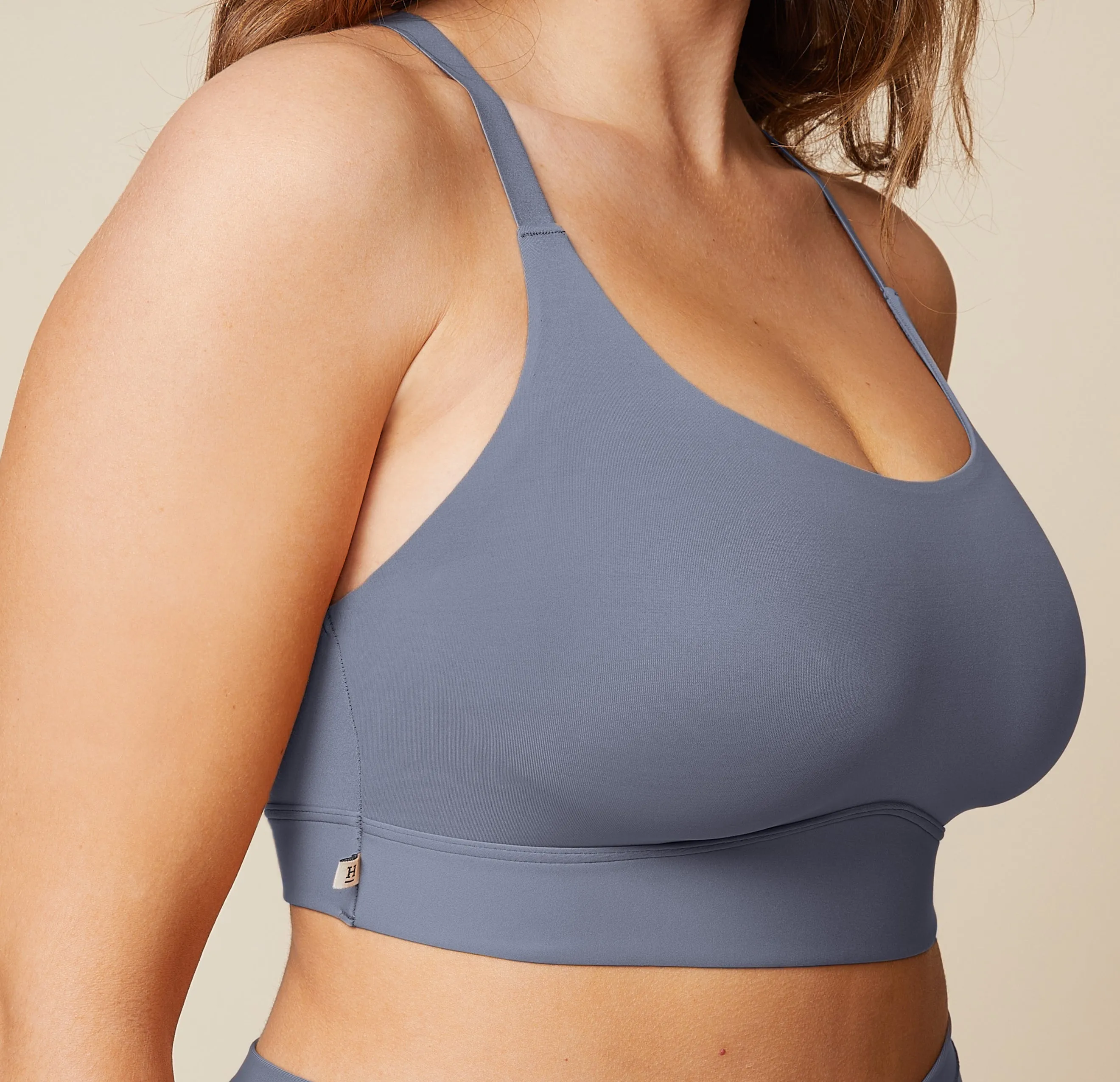 Bliss Racerback Bralette - Steel