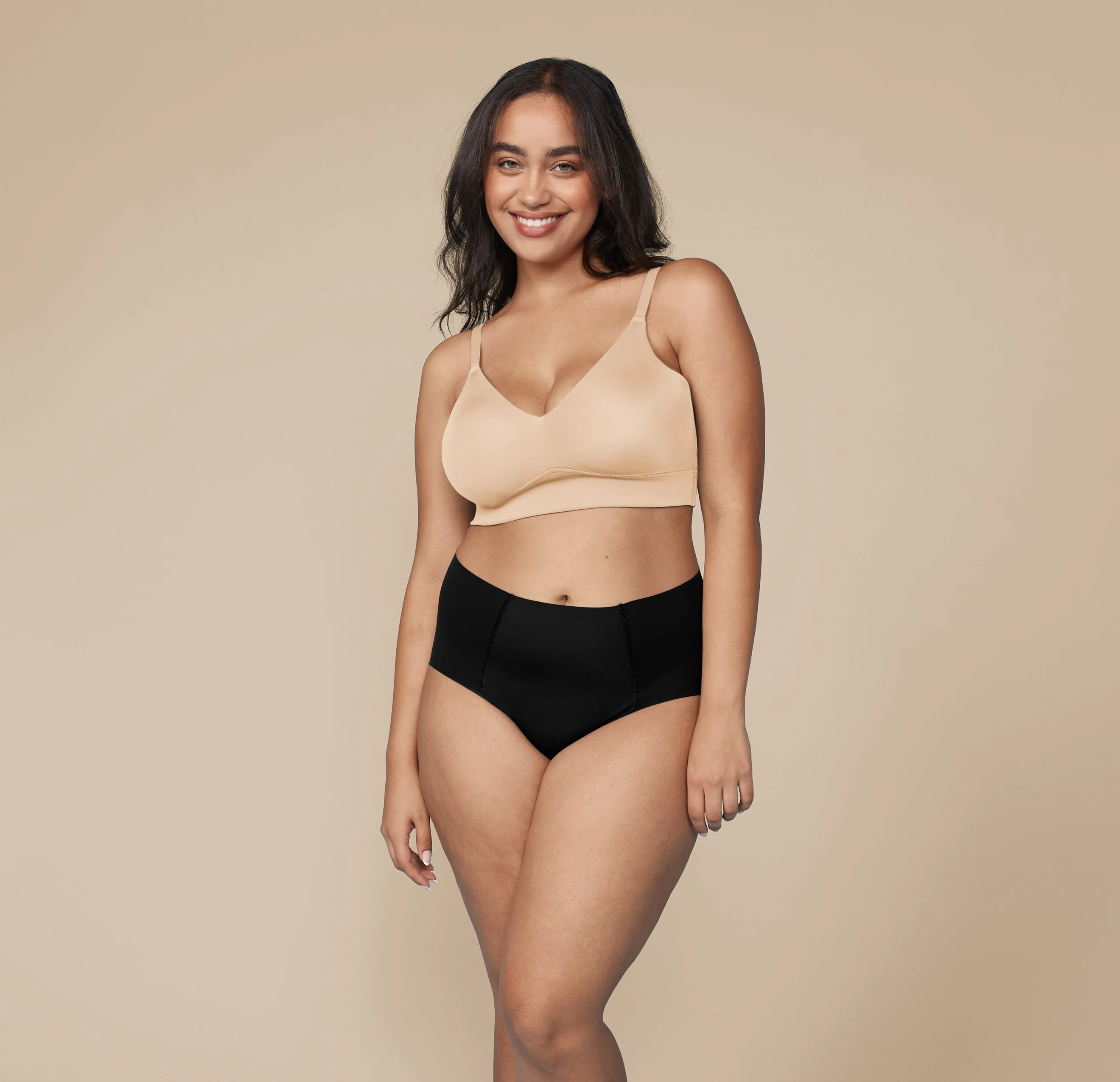 Bliss Triangle Bralette - Beige