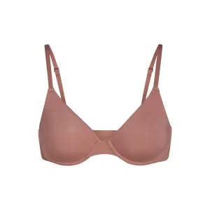 COTTON JERSEY UNDERWIRE BRA | ROSE CLAY