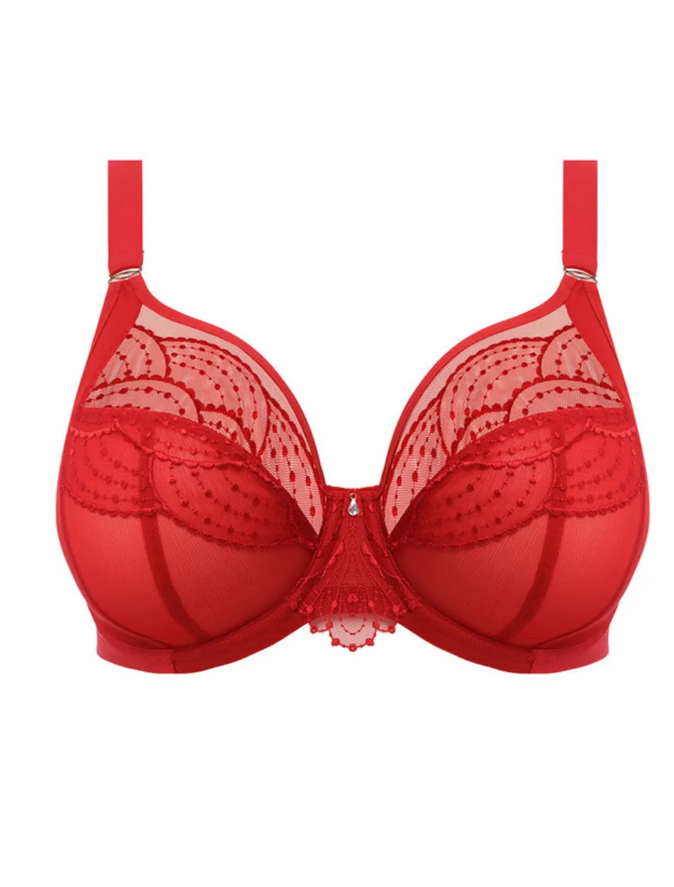 Elomi Priya Underwire Plunge Bra, Haute Red