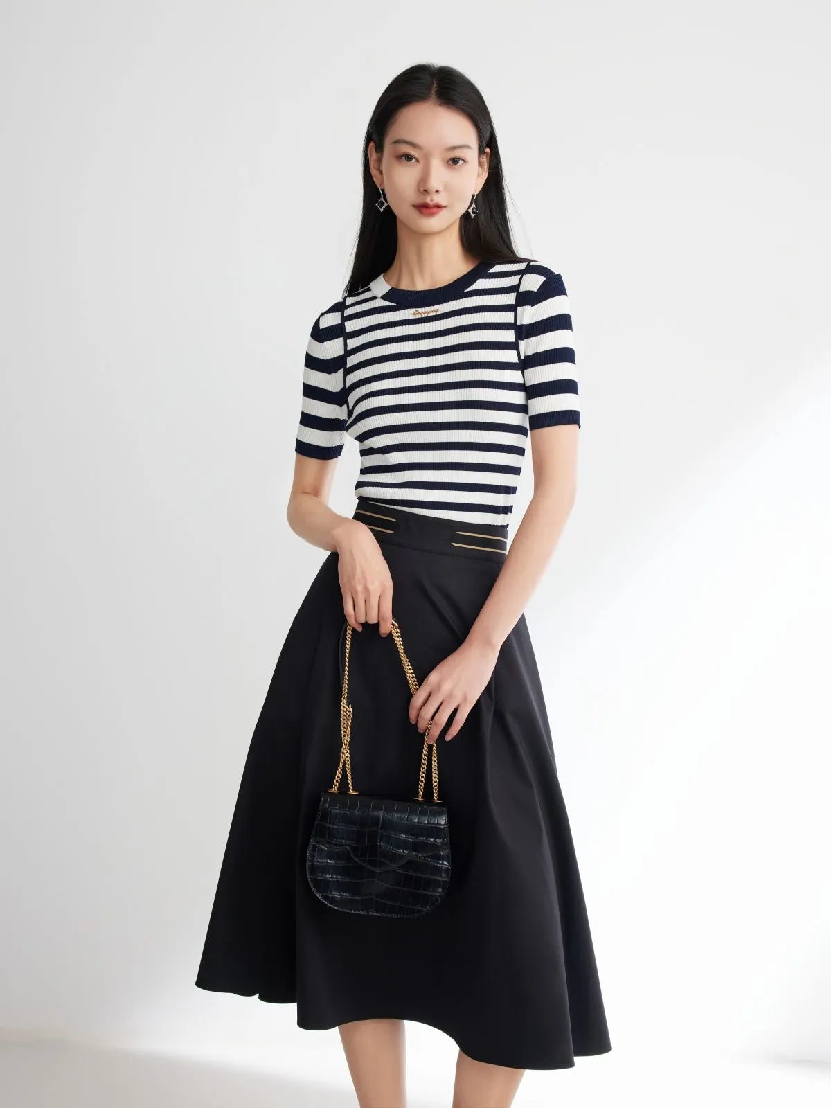 EP YAYING Round Neck Knit Sweater