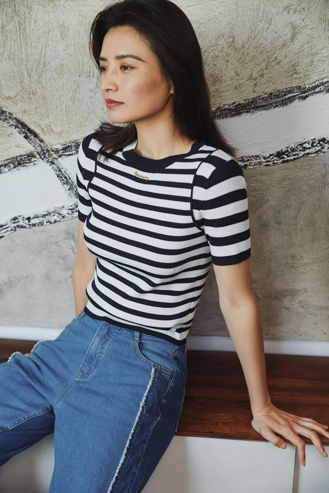 EP YAYING Round Neck Knit Sweater