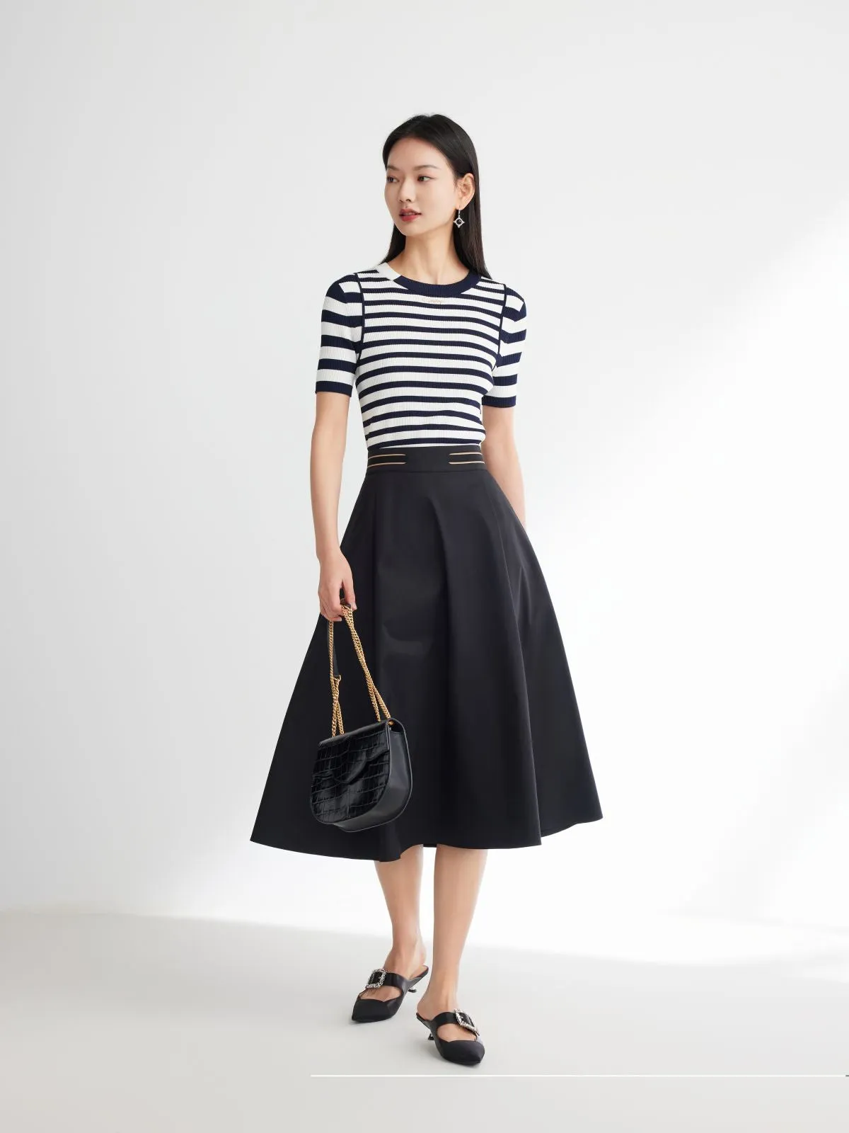 EP YAYING Round Neck Knit Sweater