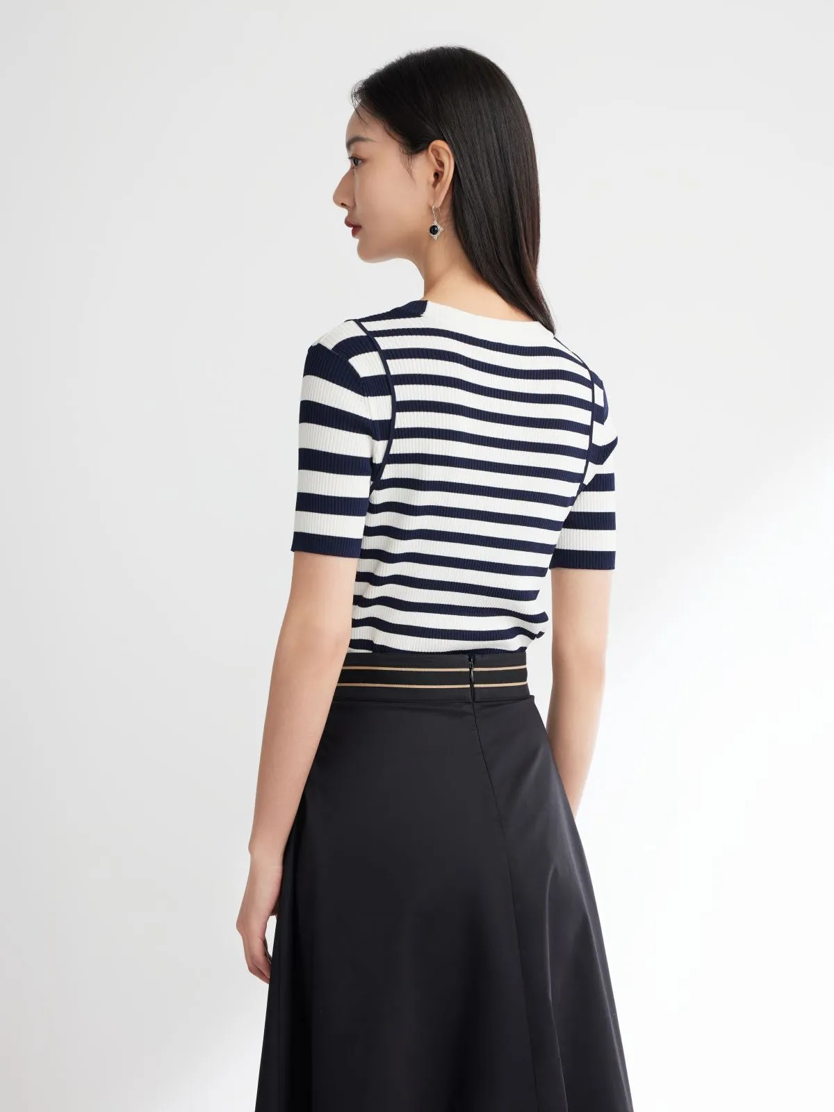 EP YAYING Round Neck Knit Sweater