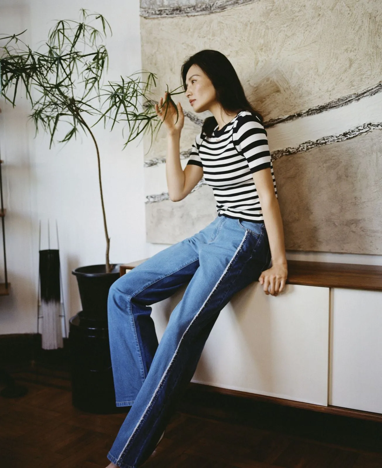 EP YAYING Round Neck Knit Sweater