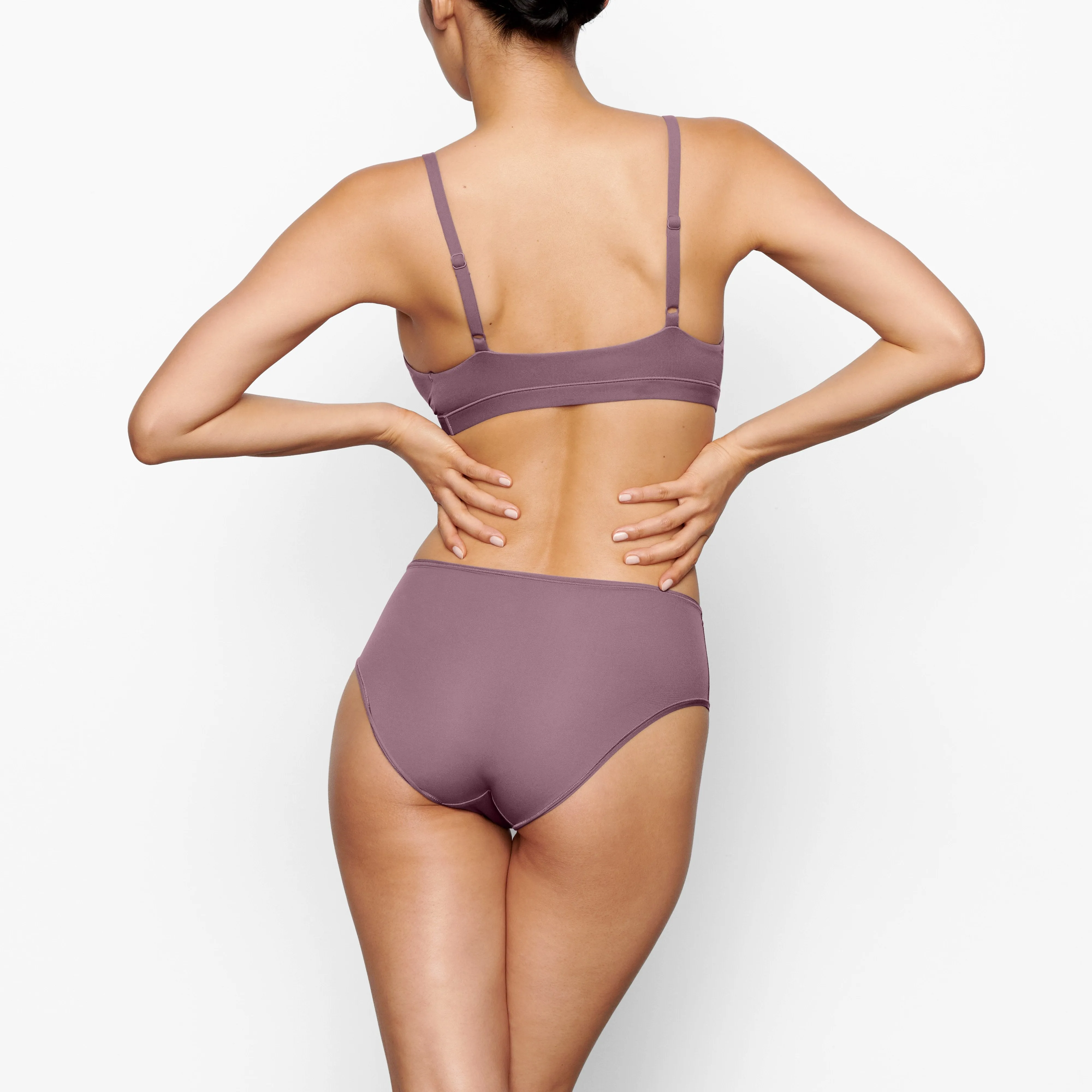 FITS EVERYBODY MID RISE BRIEF | PLUM