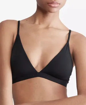 FORM TO BODY Lined Triangle Bralette in Black