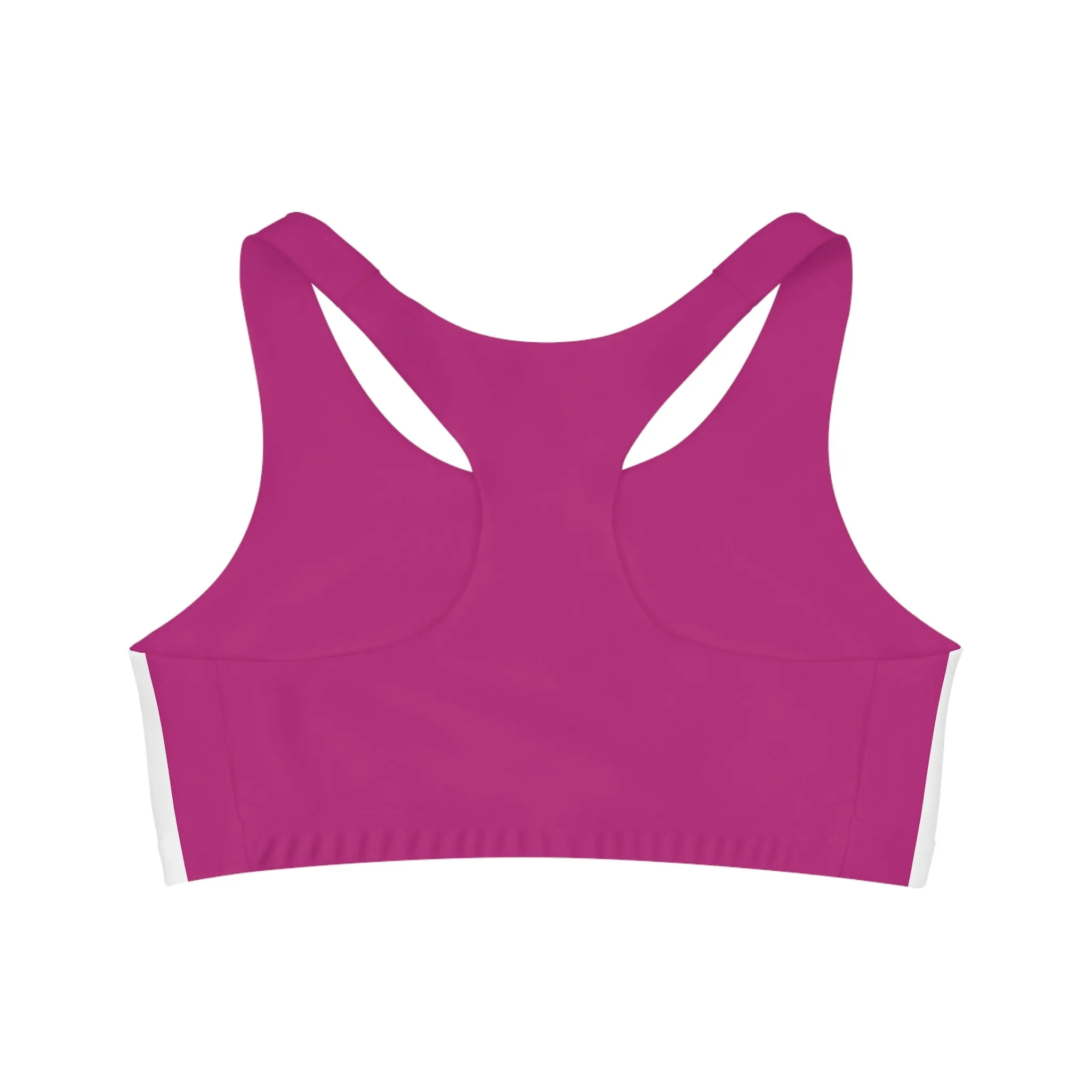 GRUMONH Seamless Sports Bra Pink back