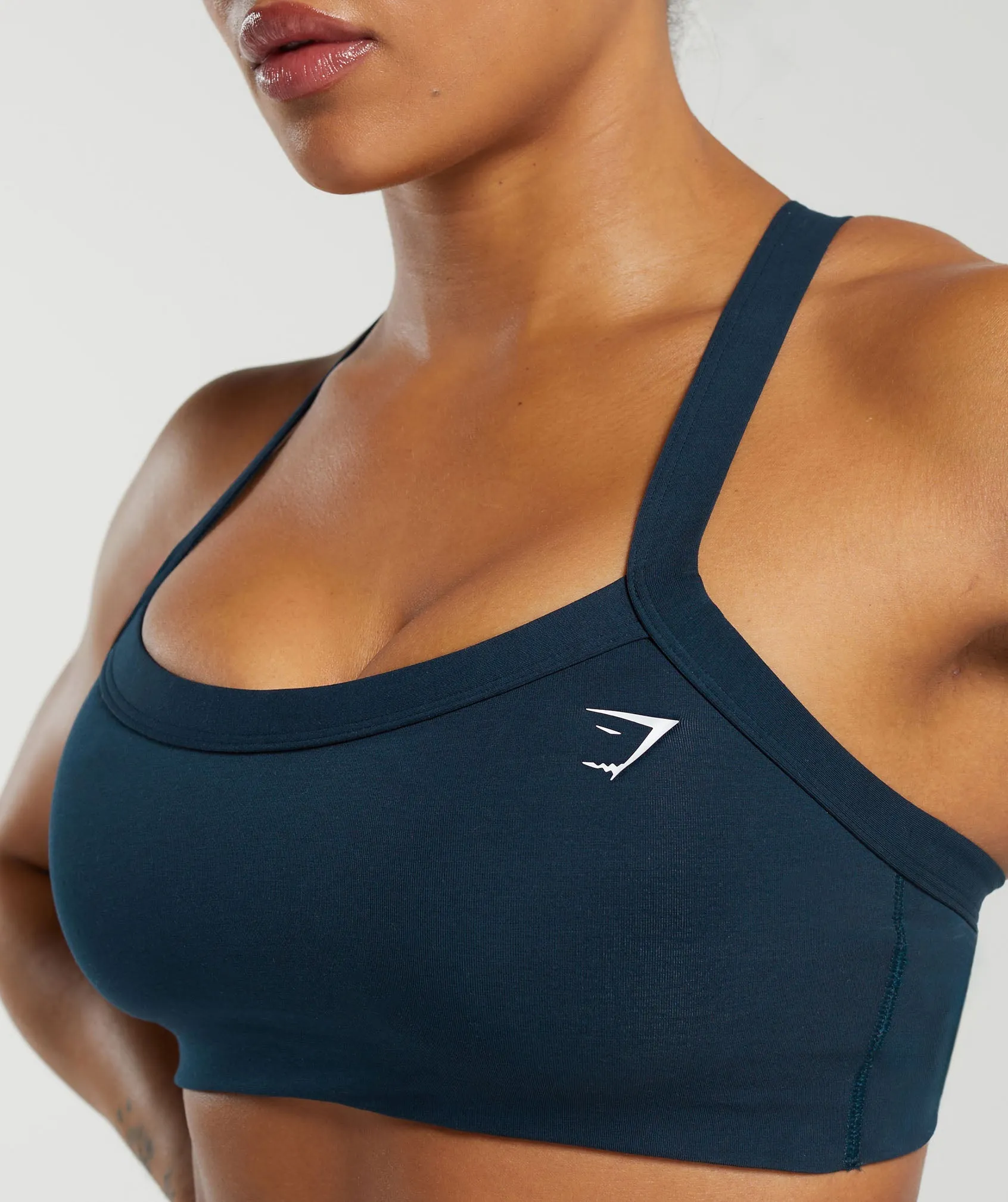 Gymshark Cotton Lifting Sports Bra - Navy