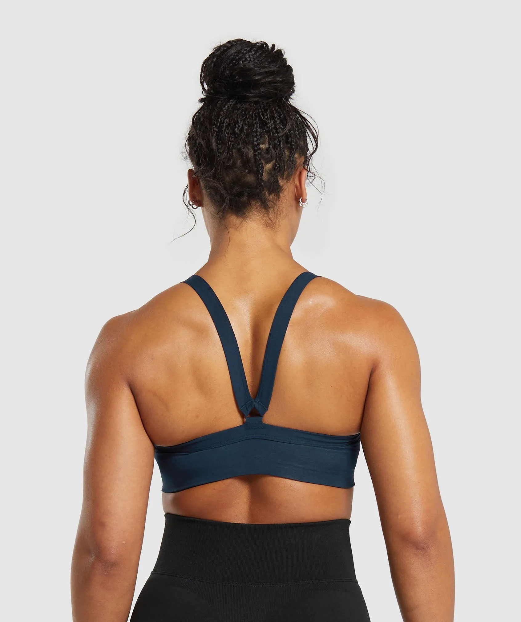 Gymshark Cotton Lifting Sports Bra - Navy