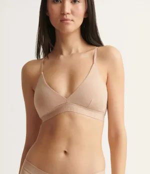 HADLEE (Logo) Bralette in Macadamia