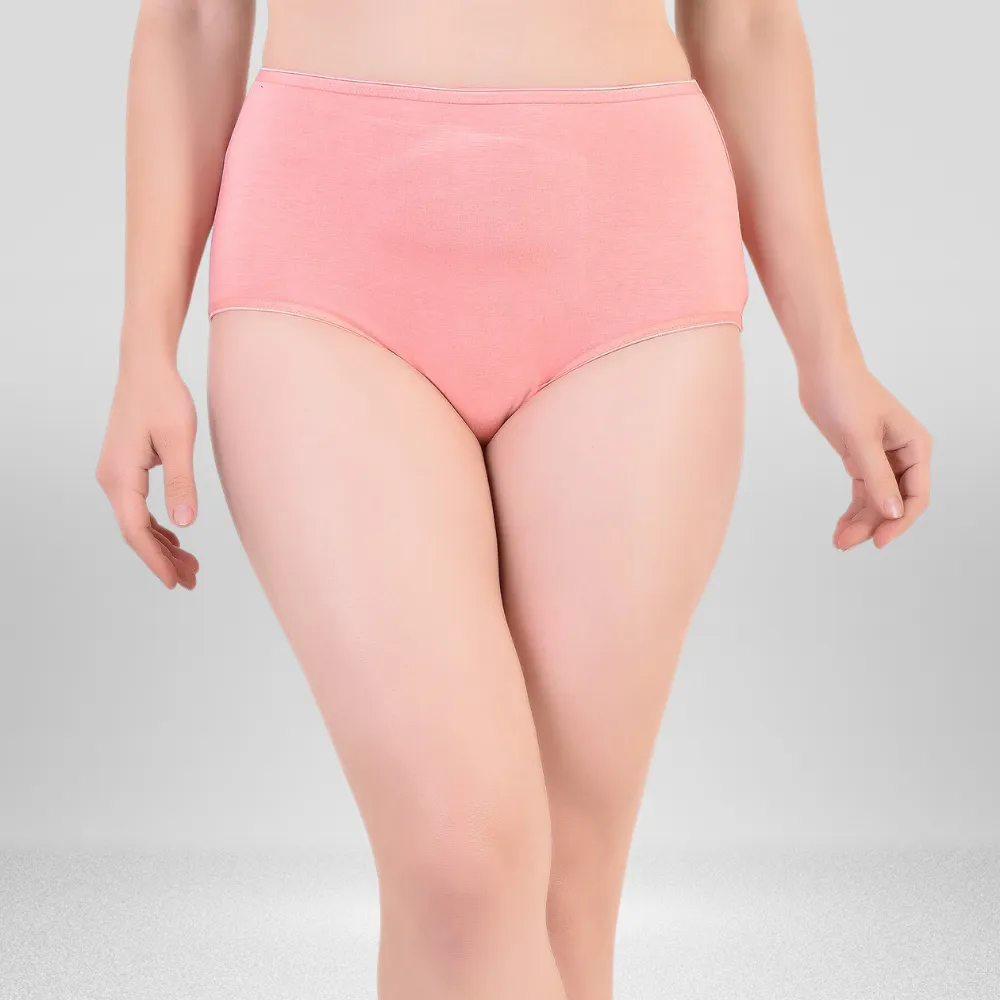 Hipster Panty | Women Under Wear | Super Soft | Comfortable | Set of 2 | Black & Peach