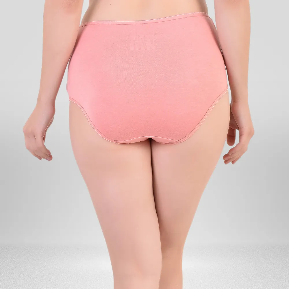 Hipster Panty | Women Under Wear | Super Soft | Comfortable | Set of 2 | Black & Peach