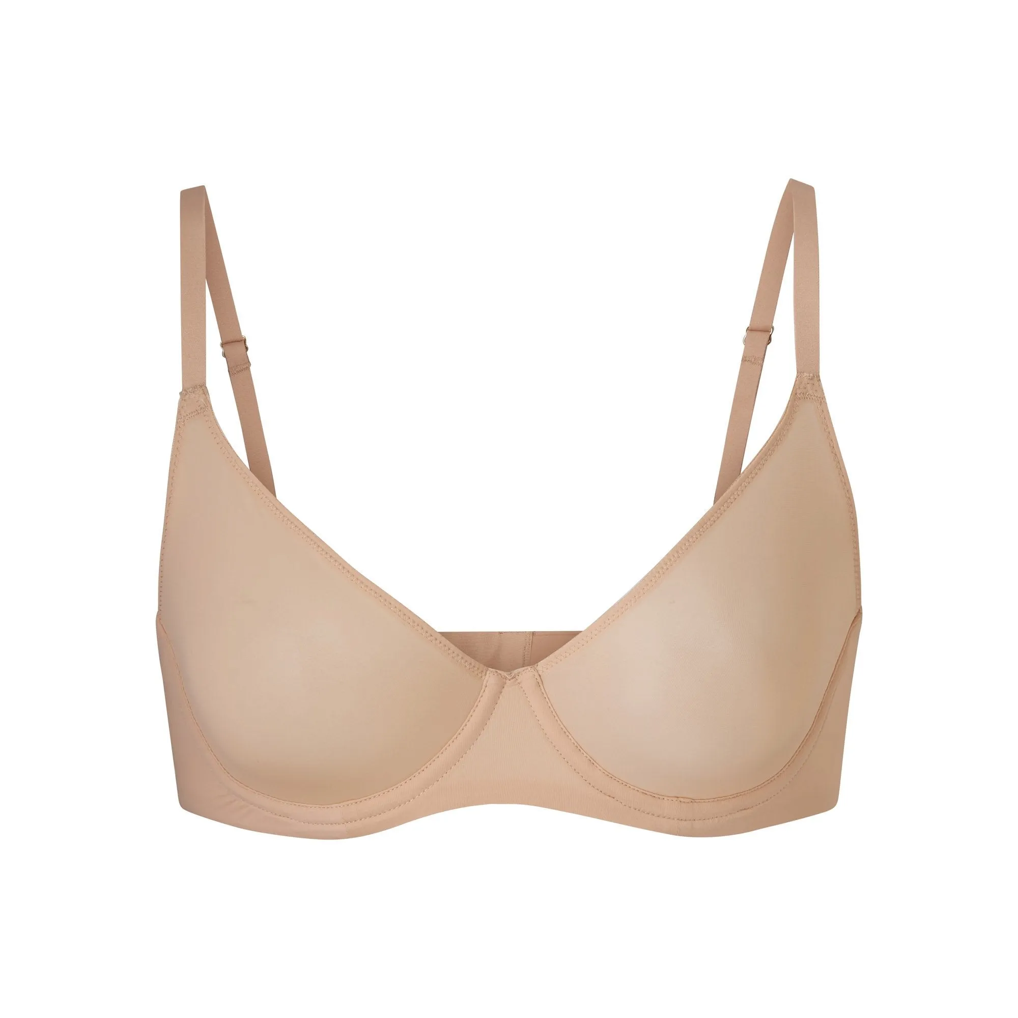 JELLY SHEER UNDERWIRE BRA | CLAY