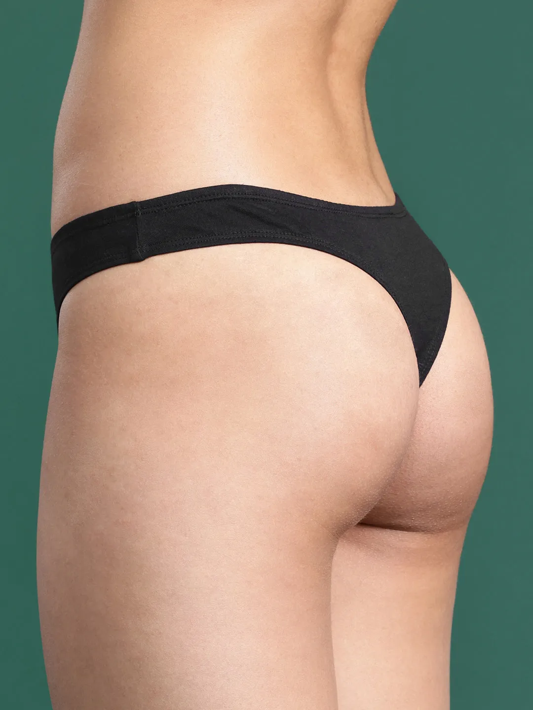 LEADING LADY Women’s Solid Pack of 2 Low-Rise Bikini Briefs | PN3507-BK-SKN-2 |