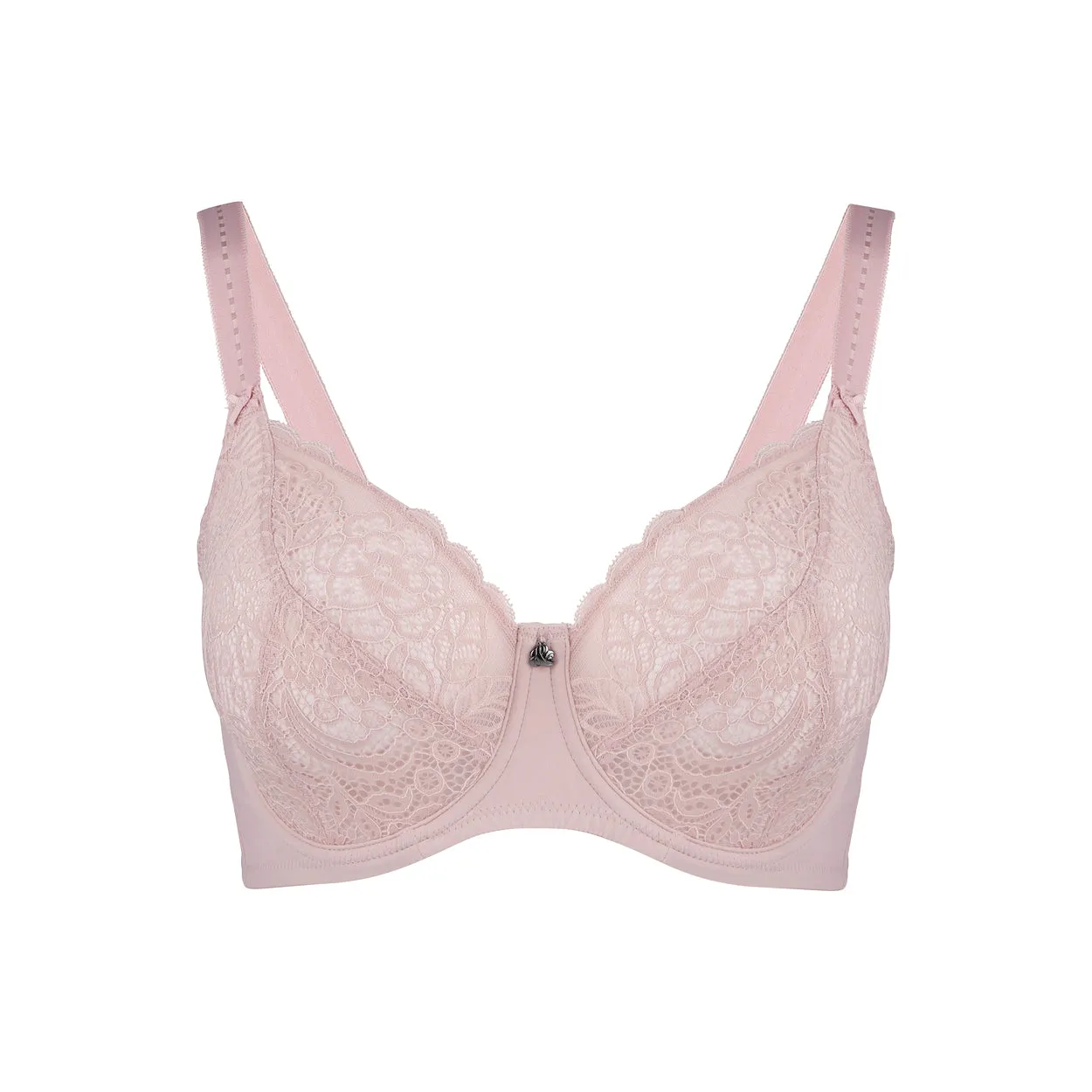 Lily Lace Full Cup Bra - Blush Pink