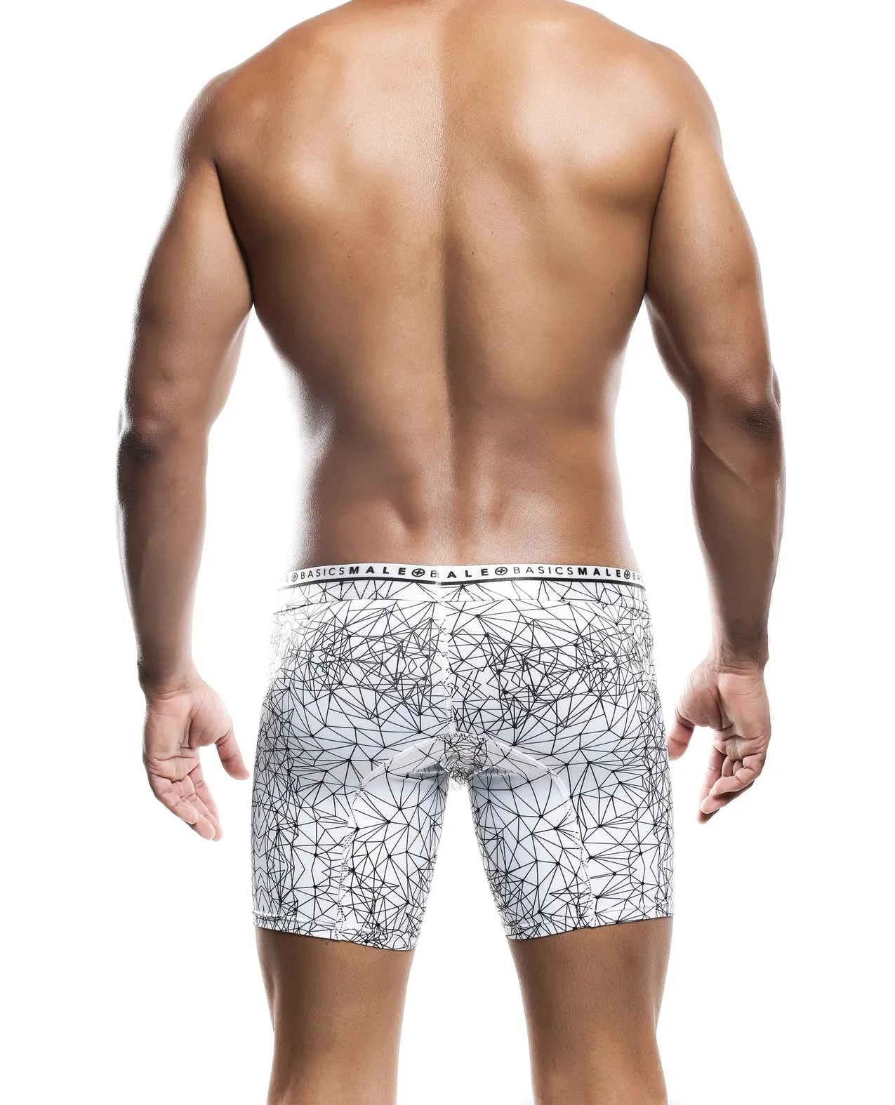 Male Basics Spider Hipster Boxer Brief White/Black XL