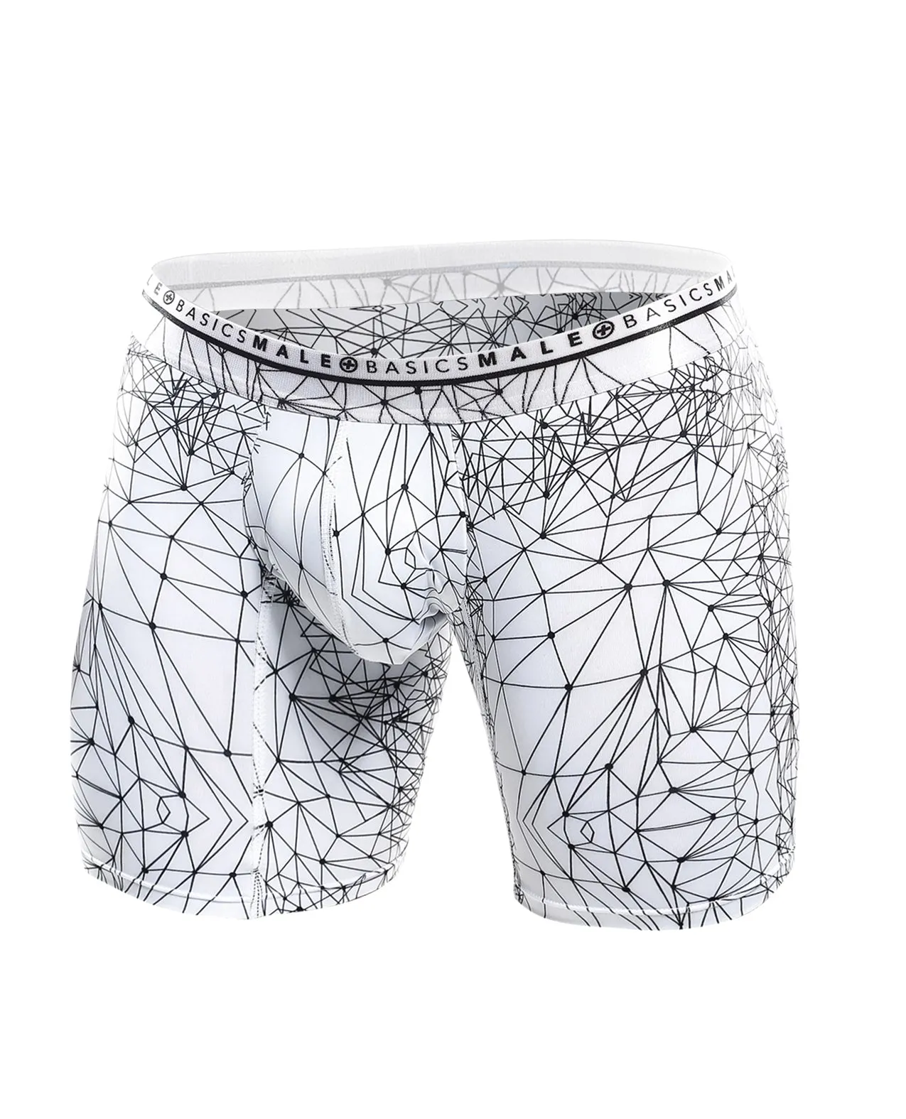 Male Basics Spider Hipster Boxer Brief White/Black XL