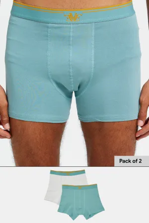 Men Ecru And Teal Hipster Set (Pack Of 2)