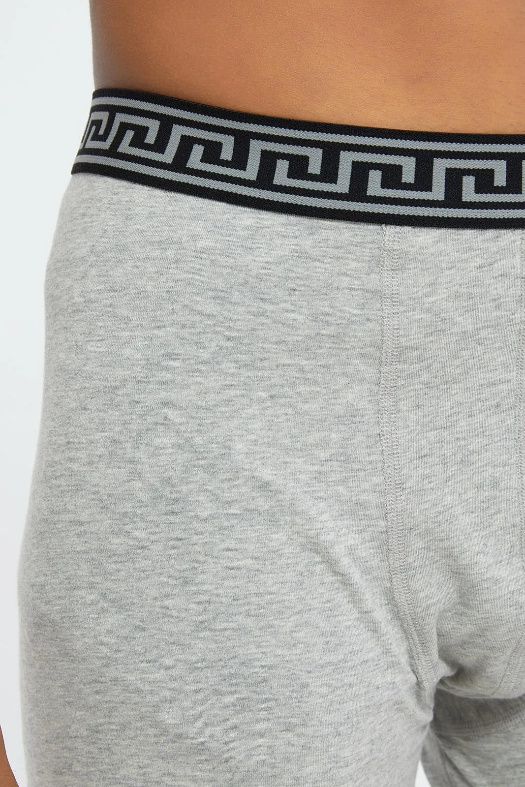 Men Grey Hipster Brief Set (Pack of 2)