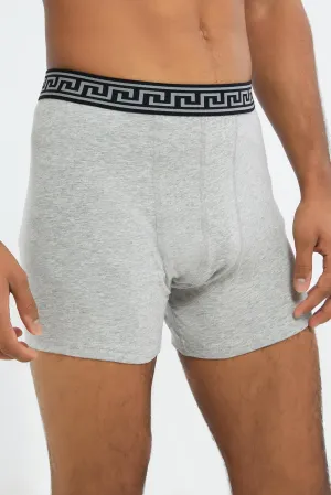Men Grey Hipster Brief Set (Pack of 2)