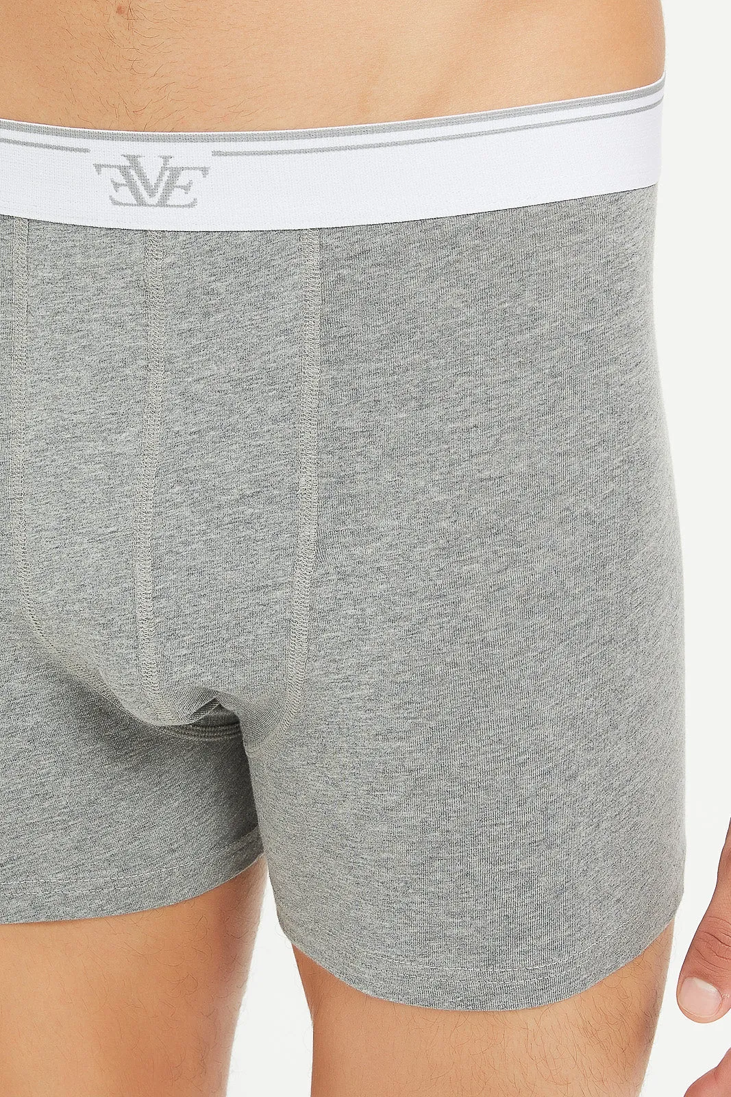 Men White And Grey Hipsters Briefs Set (Pack of 2)