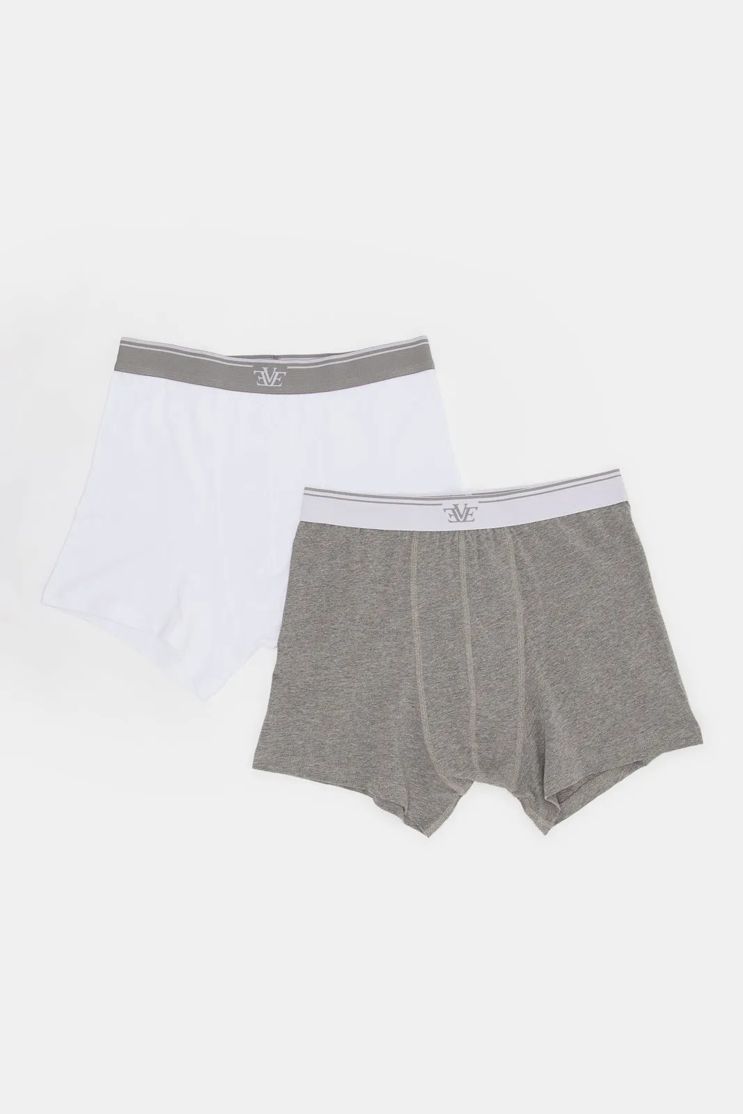 Men White And Grey Hipsters Briefs Set (Pack of 2)