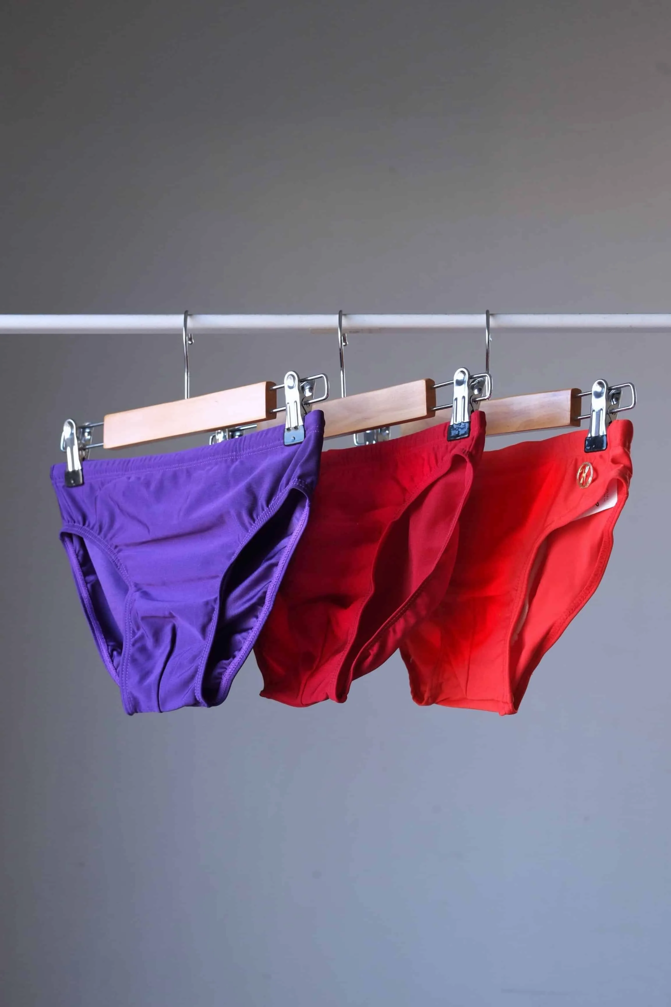 MONSIEUR ORCHIDÉE Vintage 80's Classic Solid Low Rise Swim Briefs