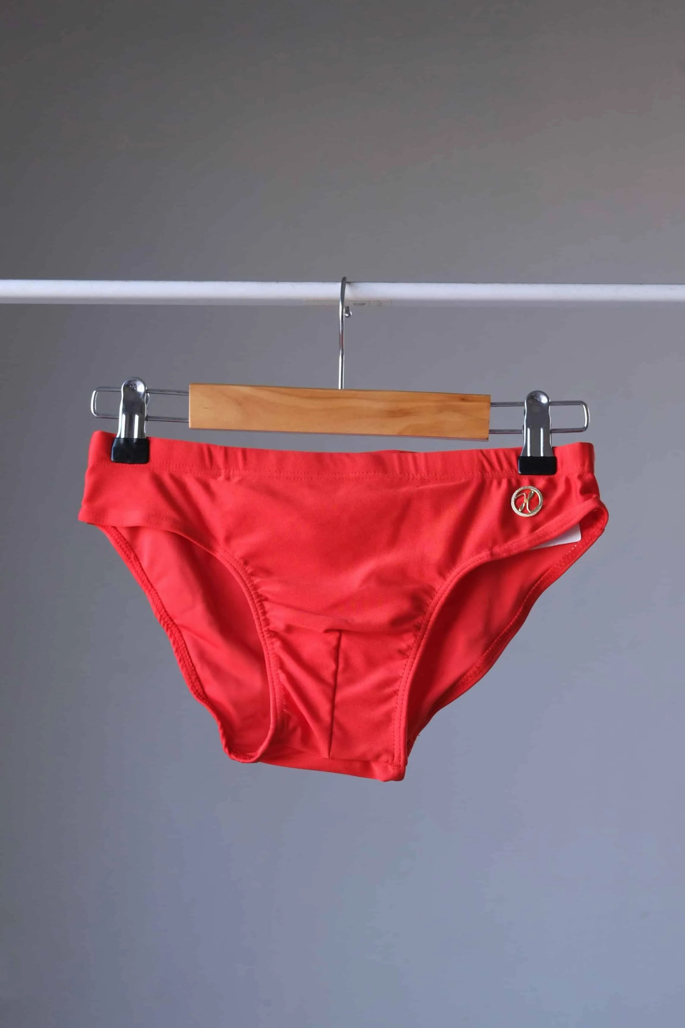 MONSIEUR ORCHIDÉE Vintage 80's Classic Solid Low Rise Swim Briefs