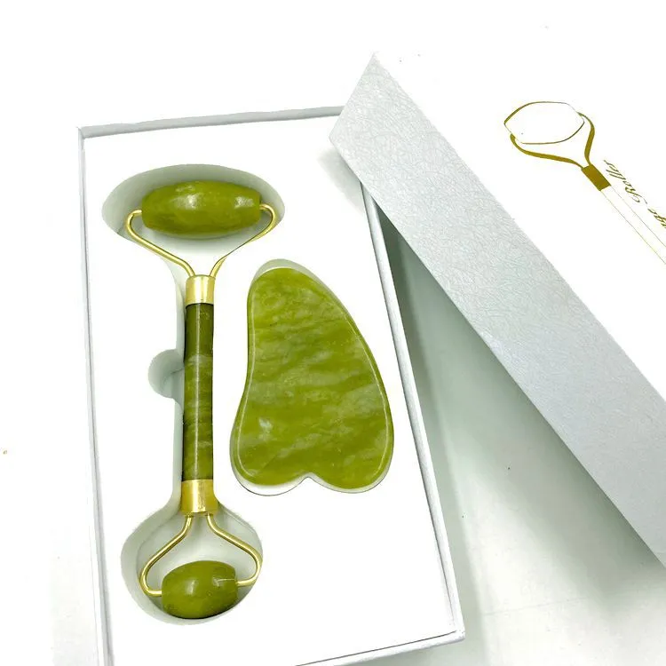 Natural Jade Massage Roller Xiuyan Jade Beauty Bar Facial Beauty Instrument Jade Push