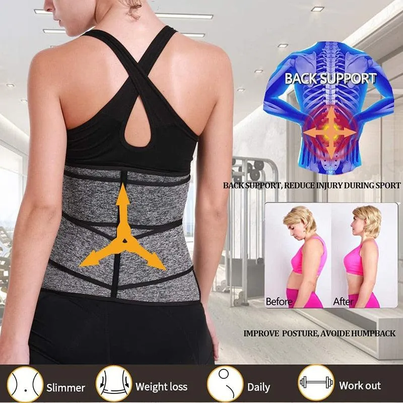 New Year Women Waist Trainer Neoprene - Body Shaper Belt Slimming Sheath Belly Reducing Shaper -Tummy Sweat Shapewear Workout Shaper Corset (FH)(FHW1)(1U31)(1U24)