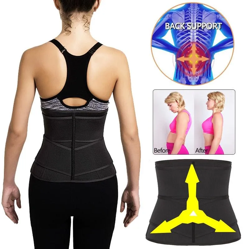 New Year Women Waist Trainer Neoprene - Body Shaper Belt Slimming Sheath Belly Reducing Shaper -Tummy Sweat Shapewear Workout Shaper Corset (FH)(FHW1)(1U31)(1U24)