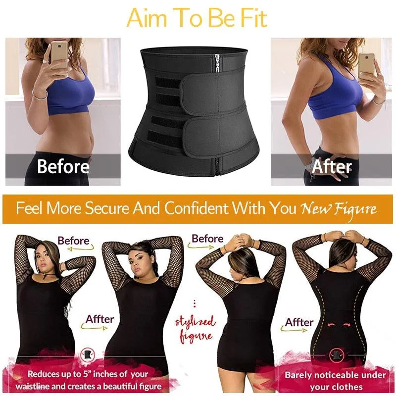 New Year Women Waist Trainer Neoprene - Body Shaper Belt Slimming Sheath Belly Reducing Shaper -Tummy Sweat Shapewear Workout Shaper Corset (FH)(FHW1)(1U31)(1U24)