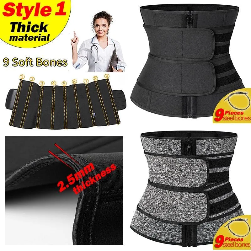 New Year Women Waist Trainer Neoprene - Body Shaper Belt Slimming Sheath Belly Reducing Shaper -Tummy Sweat Shapewear Workout Shaper Corset (FH)(FHW1)(1U31)(1U24)