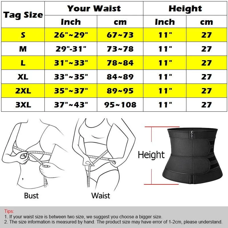 New Year Women Waist Trainer Neoprene - Body Shaper Belt Slimming Sheath Belly Reducing Shaper -Tummy Sweat Shapewear Workout Shaper Corset (FH)(FHW1)(1U31)(1U24)