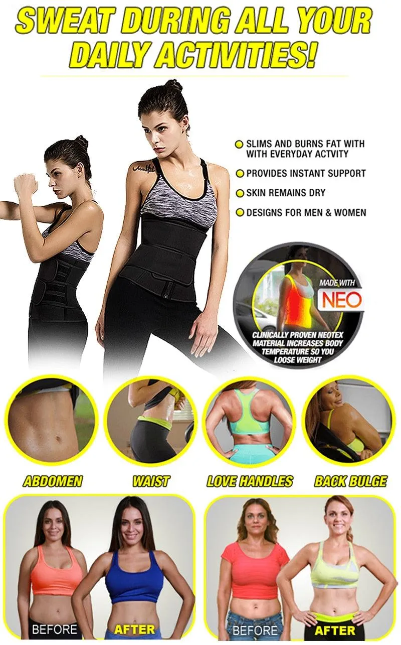 New Year Women Waist Trainer Neoprene - Body Shaper Belt Slimming Sheath Belly Reducing Shaper -Tummy Sweat Shapewear Workout Shaper Corset (FH)(FHW1)(1U31)(1U24)