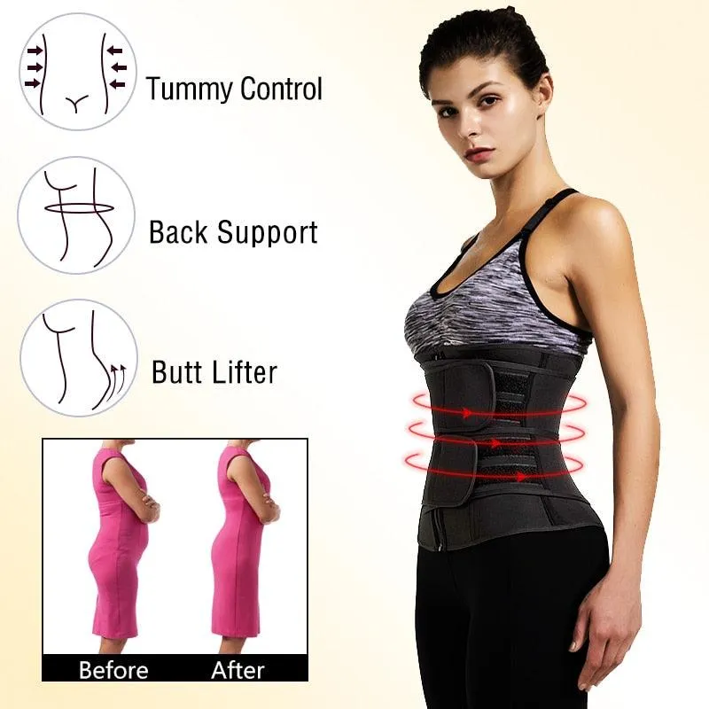 New Year Women Waist Trainer Neoprene - Body Shaper Belt Slimming Sheath Belly Reducing Shaper -Tummy Sweat Shapewear Workout Shaper Corset (FH)(FHW1)(1U31)(1U24)