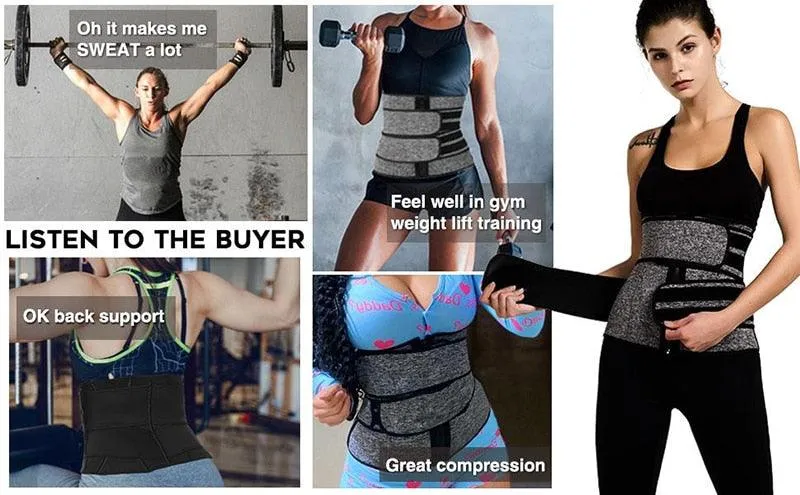 New Year Women Waist Trainer Neoprene - Body Shaper Belt Slimming Sheath Belly Reducing Shaper -Tummy Sweat Shapewear Workout Shaper Corset (FH)(FHW1)(1U31)(1U24)