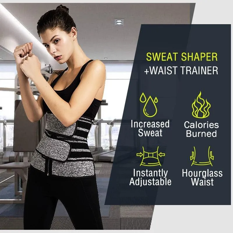 New Year Women Waist Trainer Neoprene - Body Shaper Belt Slimming Sheath Belly Reducing Shaper -Tummy Sweat Shapewear Workout Shaper Corset (FH)(FHW1)(1U31)(1U24)