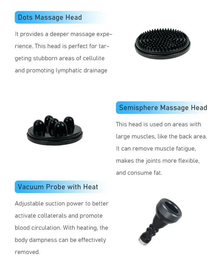 Newest G8 Vibrating Body Slimming Machine 5 Heads with Vacuum Heating Probe G5 High Frequency Vibrator Weight Loss Fat Reduce