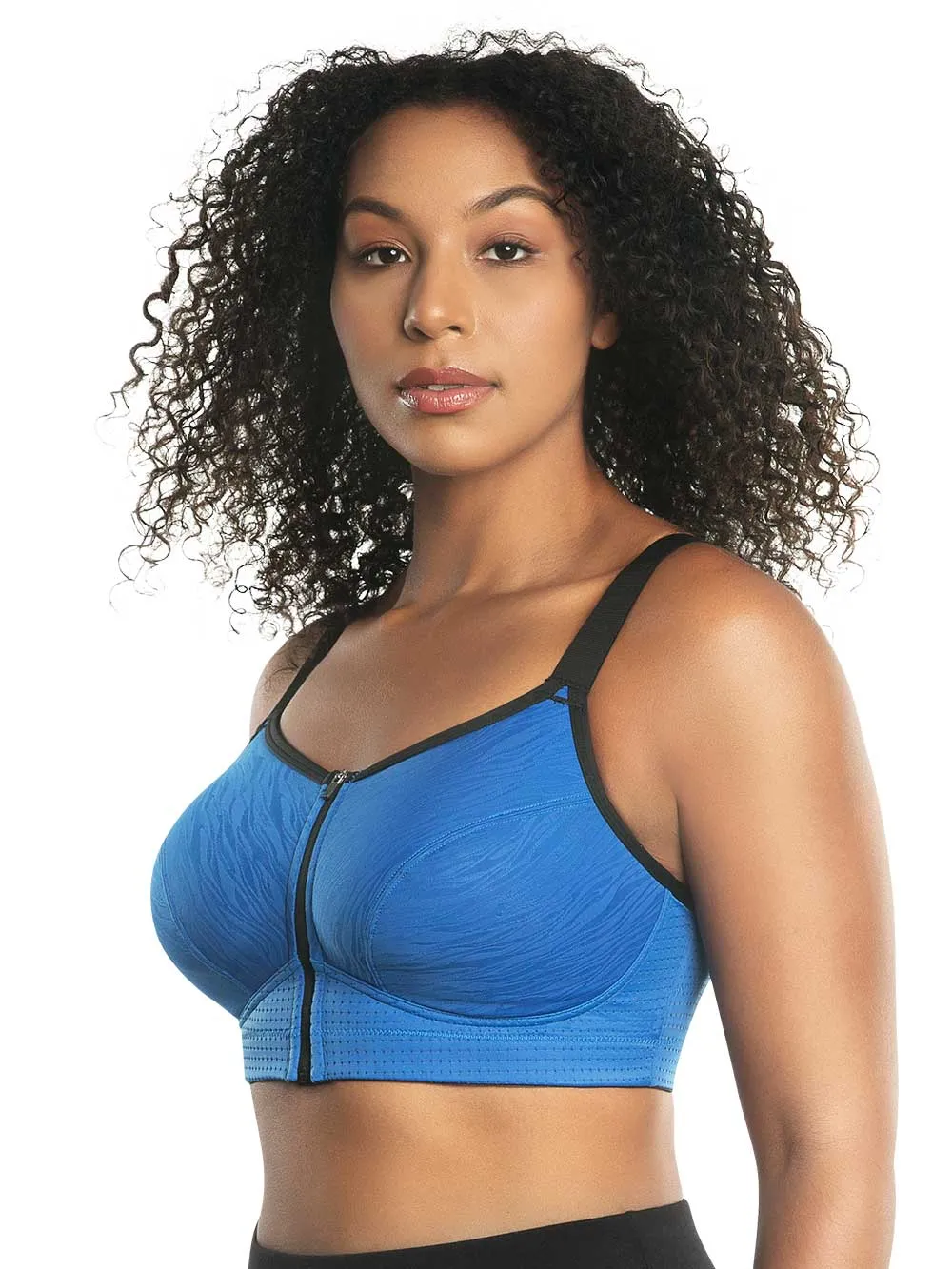 Parfait Wave Wire-free Zip Front Sports Bra