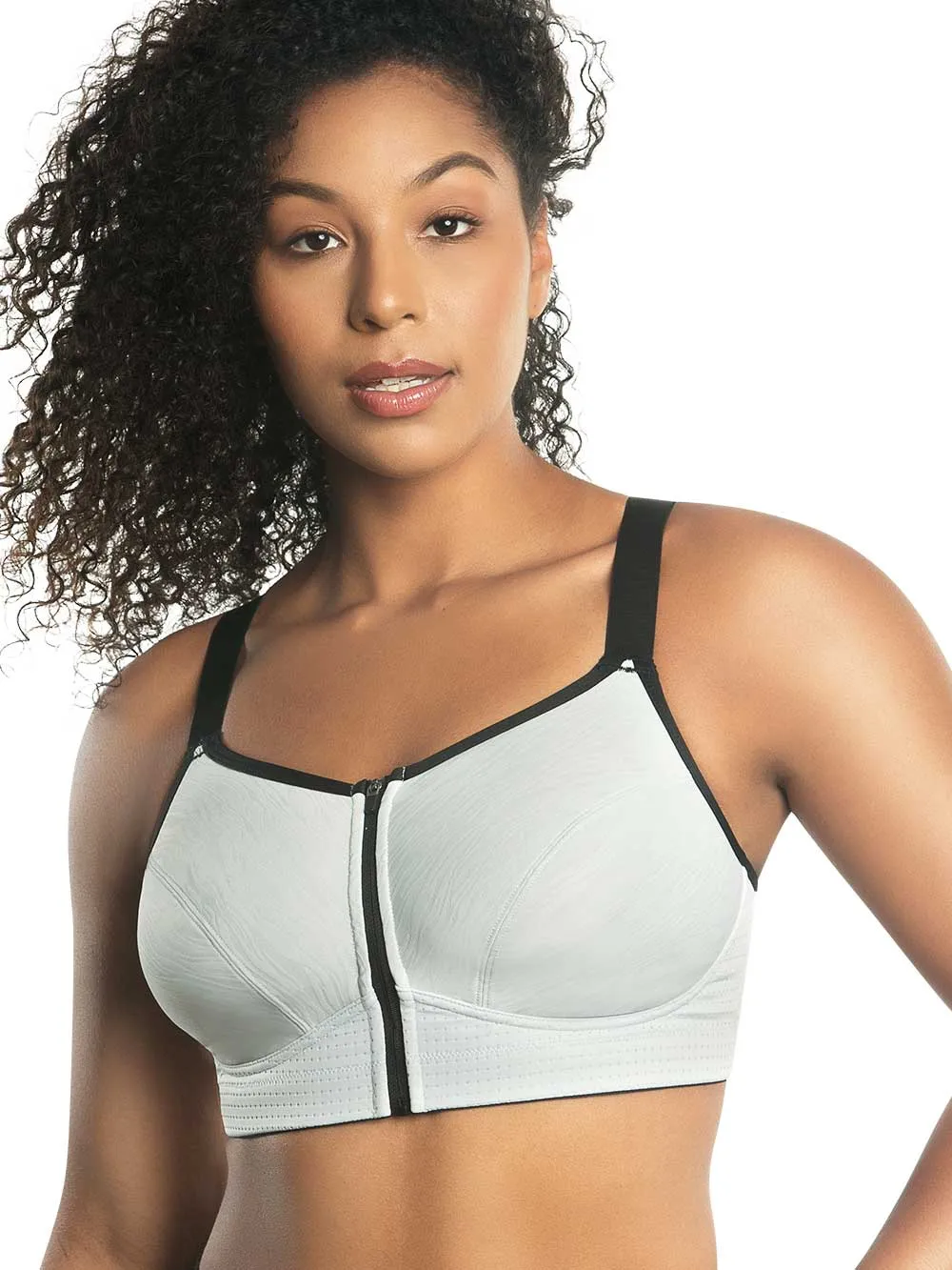 Parfait Wave Wire-free Zip Front Sports Bra