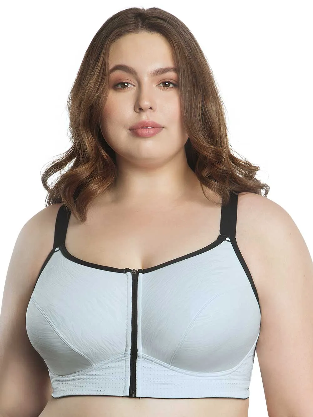 Parfait Wave Wire-free Zip Front Sports Bra