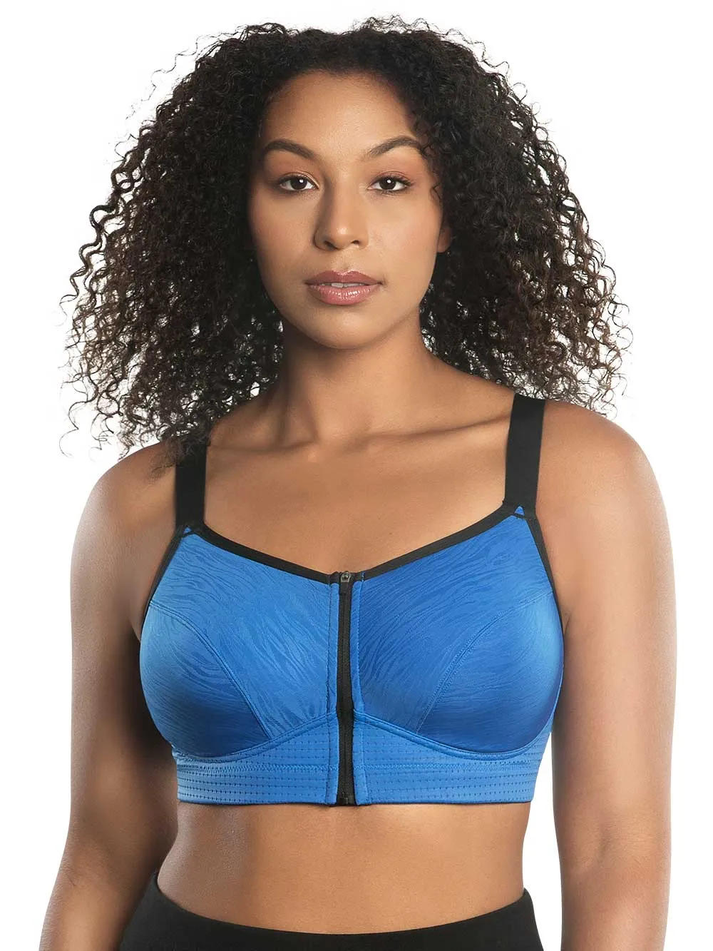 Parfait Wave Wire-free Zip Front Sports Bra