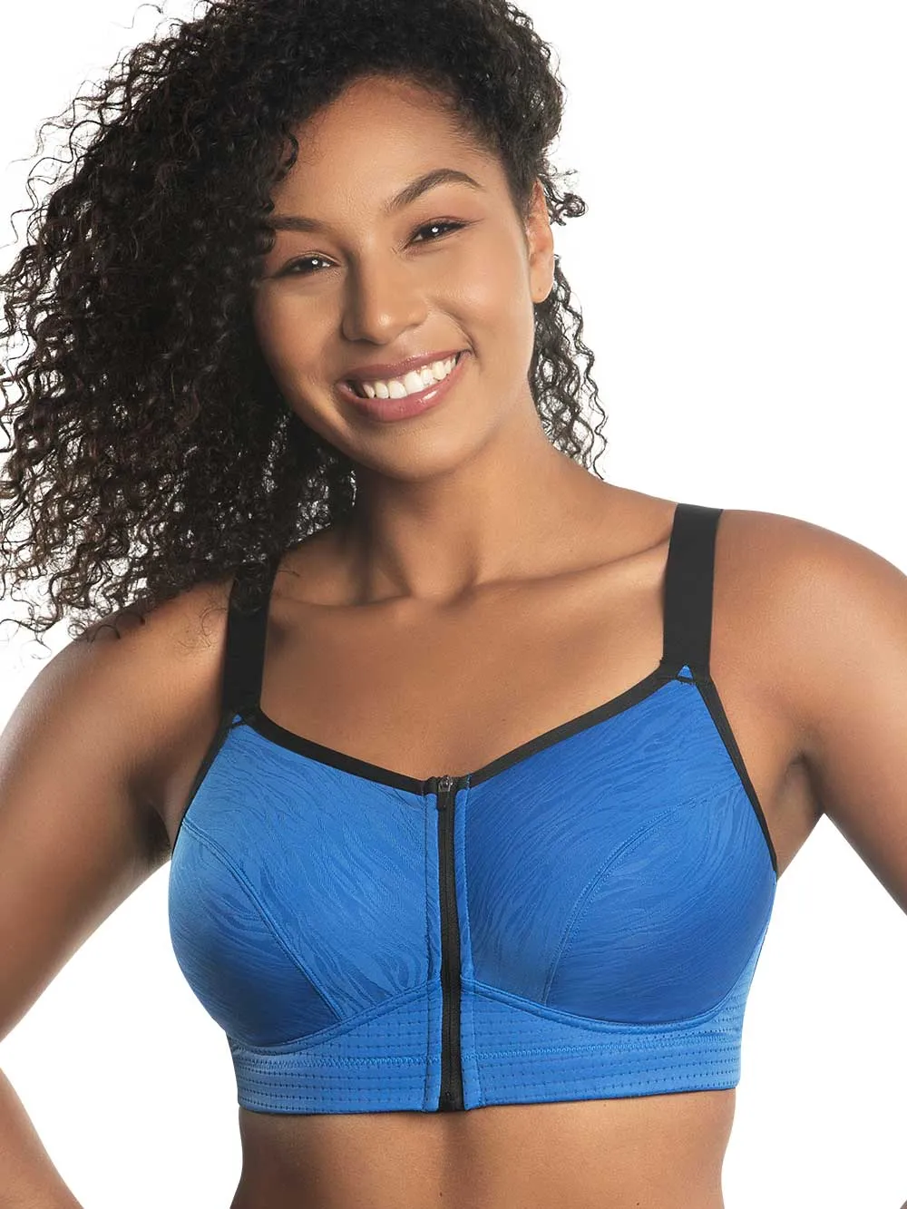 Parfait Wave Wire-free Zip Front Sports Bra