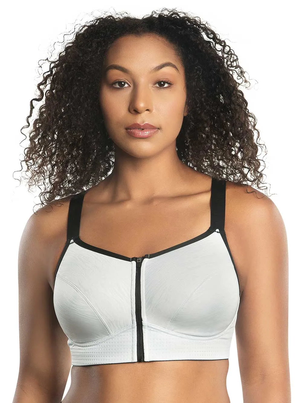 Parfait Wave Wire-free Zip Front Sports Bra
